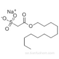 Ättiksyra, 2-sulfo-, dodecylester, natriumsalt (1: 1) CAS 1847-58-1